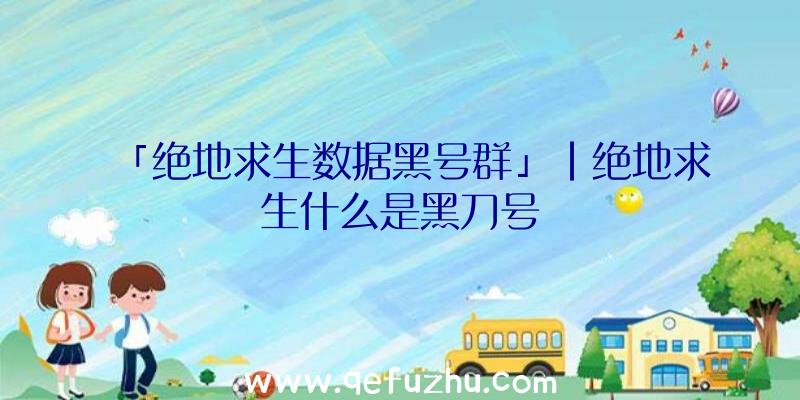 「绝地求生数据黑号群」|绝地求生什么是黑刀号